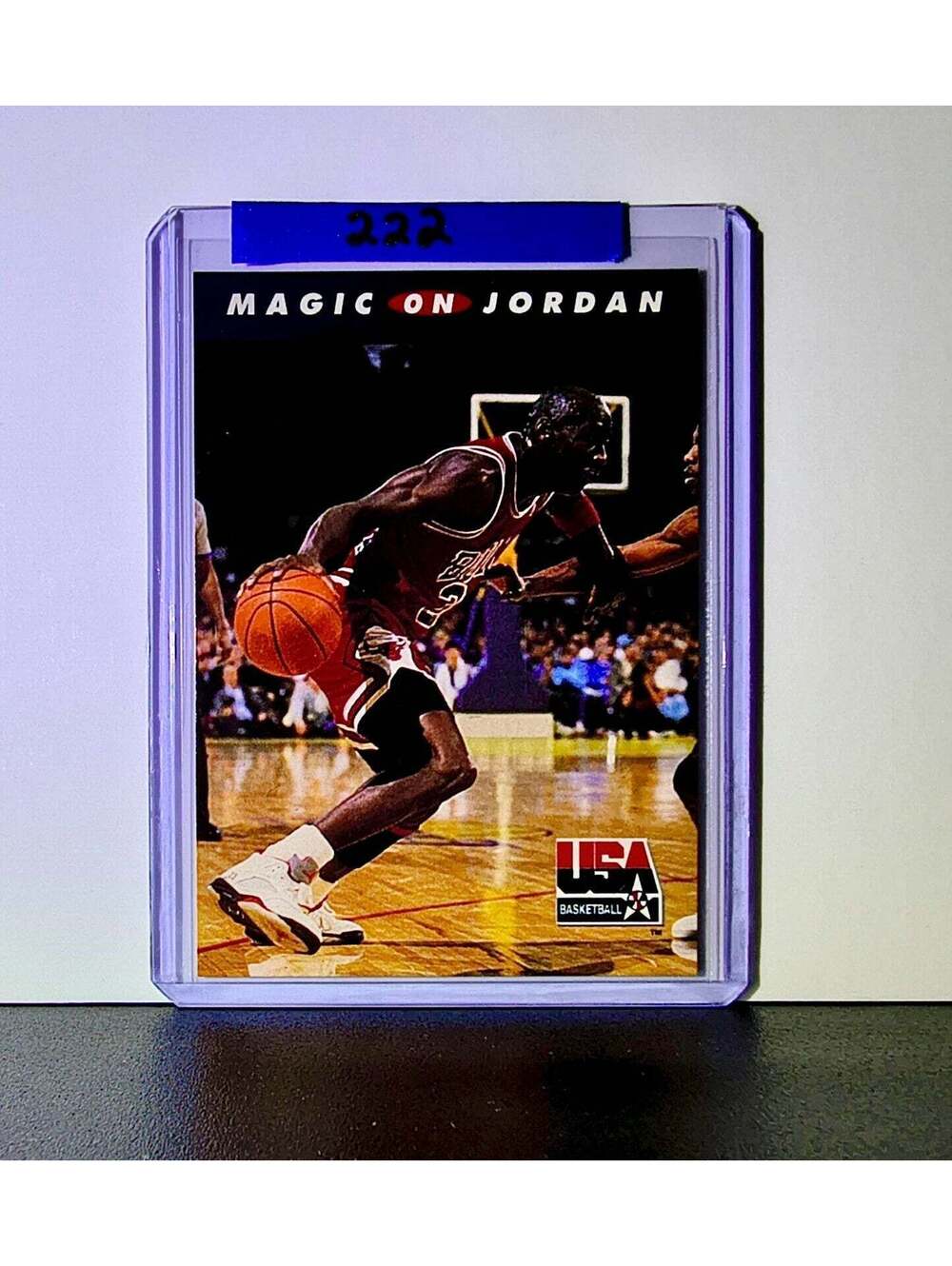 Michael Jordan Magic Johnson 1992-93 Skybox USA Basketball #105 Card Bulls